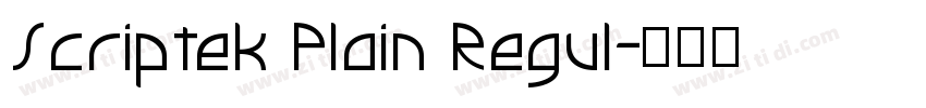 Scriptek Plain Regul字体转换